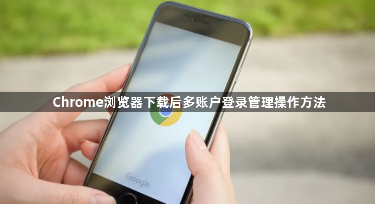 Chrome浏览器下载后多账户登录管理操作方法1