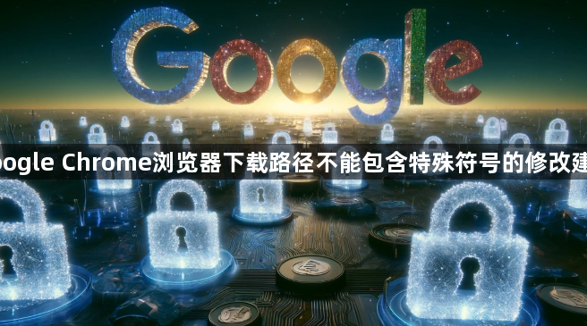google Chrome浏览器下载路径不能包含特殊符号的修改建议1