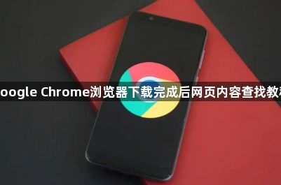 google Chrome浏览器下载完成后网页内容查找教程1