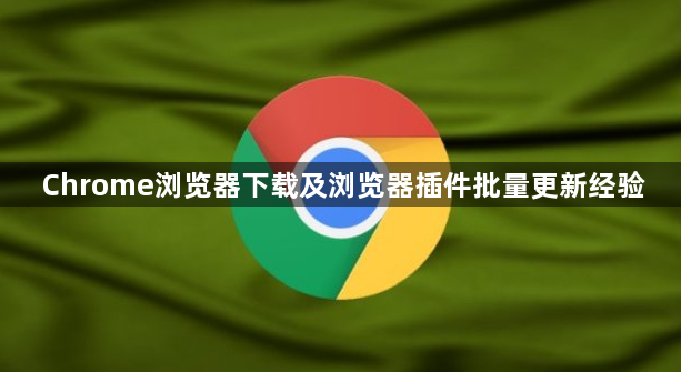 Chrome浏览器下载及浏览器插件批量更新经验1
