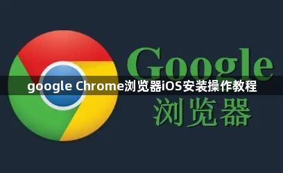 google Chrome浏览器iOS安装操作教程1