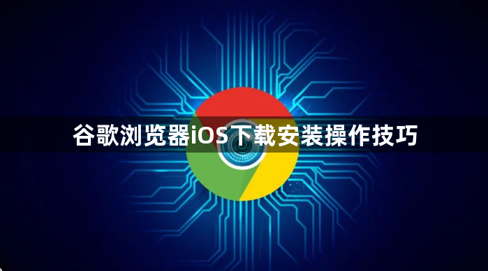 谷歌浏览器iOS下载安装操作技巧1
