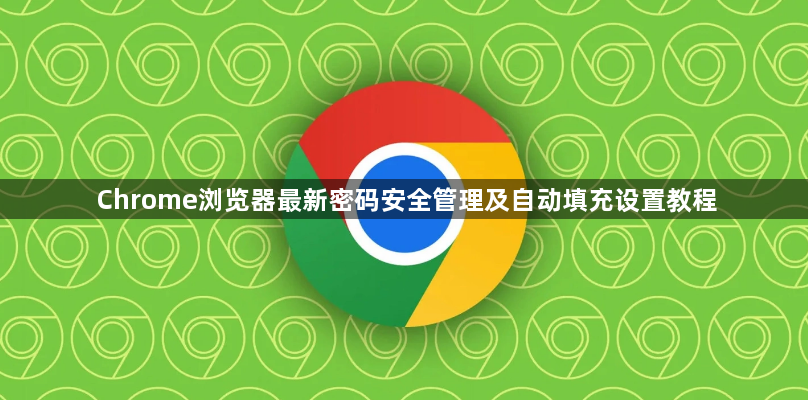 Chrome浏览器最新密码安全管理及自动填充设置教程1