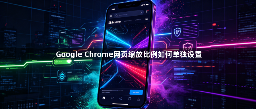 Google Chrome网页缩放比例如何单独设置1