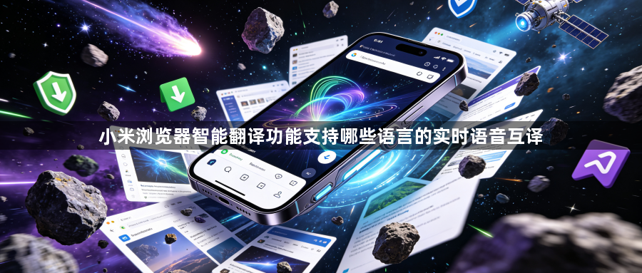 小米浏览器智能翻译功能支持哪些语言的实时语音互译1