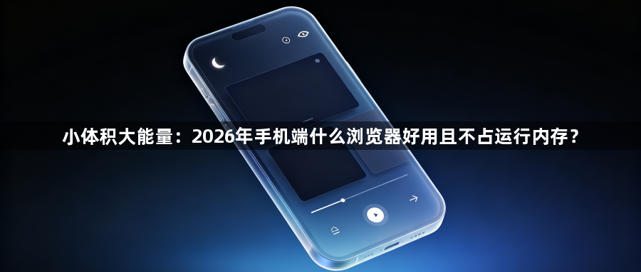 小体积大能量：2026年手机端什么浏览器好用且不占运行内存？1
