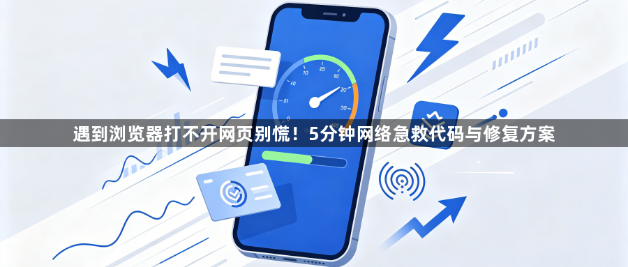遇到浏览器打不开网页别慌！5分钟网络急救代码与修复方案1