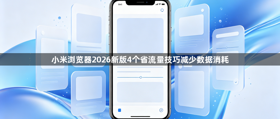 小米浏览器2026新版4个省流量技巧减少数据消耗1