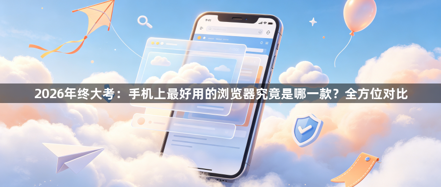 2026年终大考:手机上最好用的浏览器究竟是哪一款?全方位对比1