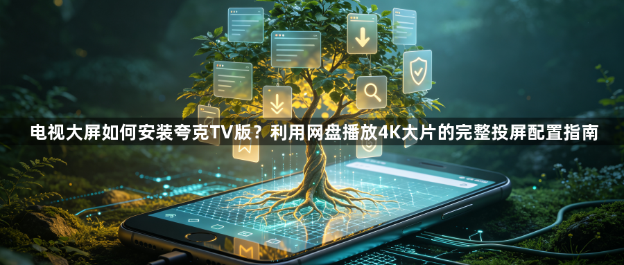 电视大屏如何安装夸克TV版?利用网盘播放4K大片的完整投屏配置指南1