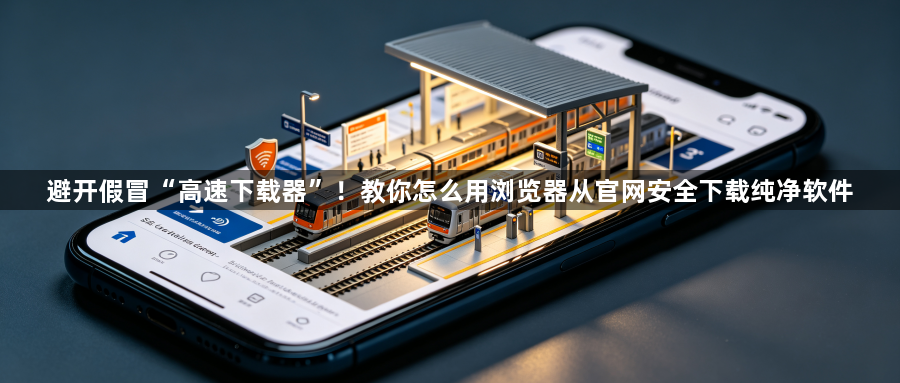 避开假冒“高速下载器”!教你怎么用浏览器从官网安全下载纯净软件1