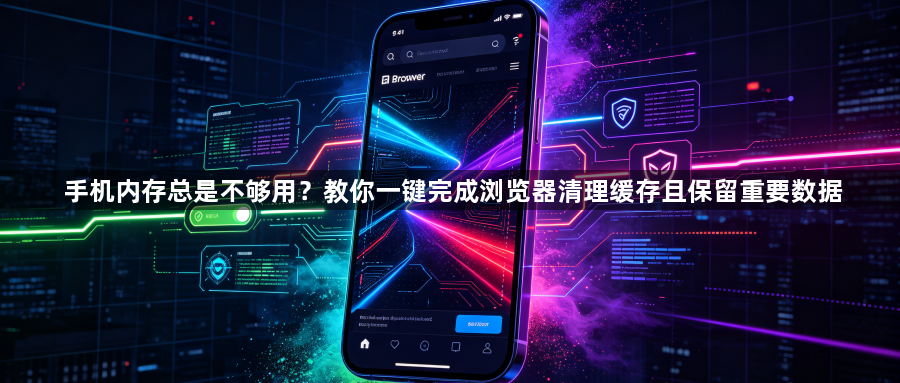 手机内存总是不够用？教你一键完成浏览器清理缓存且保留重要数据1