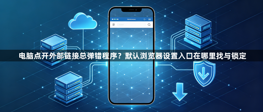 电脑点开外部链接总弹错程序？默认浏览器设置入口在哪里找与锁定1