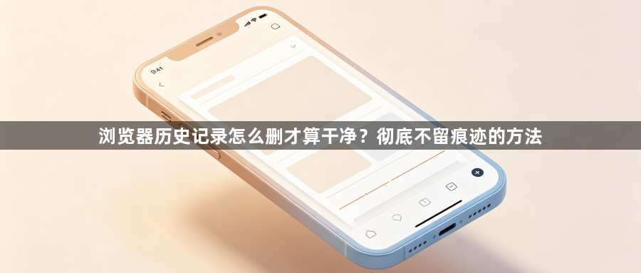 浏览器历史记录怎么删才算干净？彻底不留痕迹的方法1