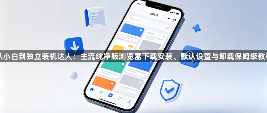 从小白到独立装机达人：主流纯净版浏览器下载安装、默认设置与卸载保姆级教程1