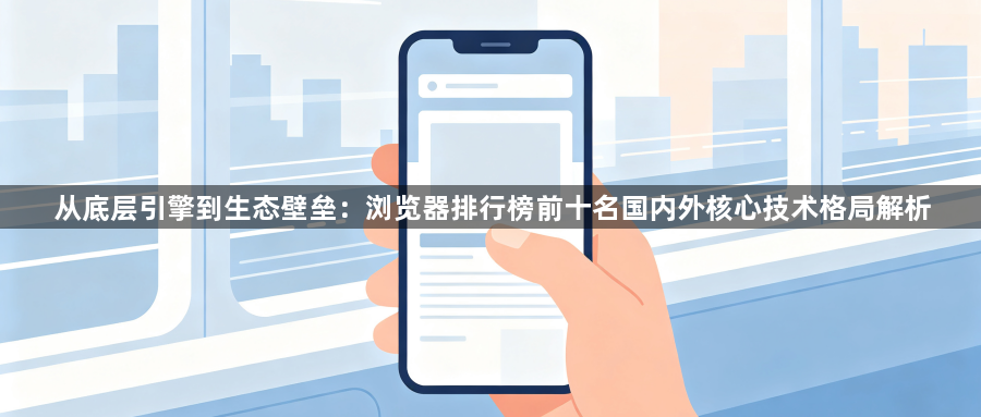 从底层引擎到生态壁垒：浏览器排行榜前十名国内外核心技术格局解析1