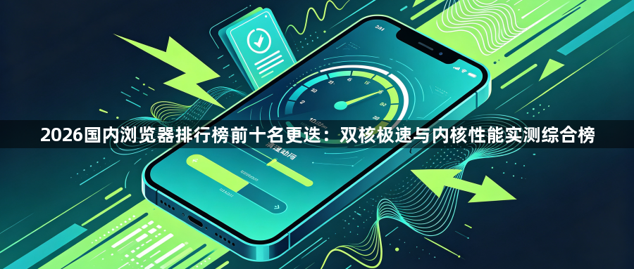 2026国内浏览器排行榜前十名更迭：双核极速与内核性能实测综合榜1