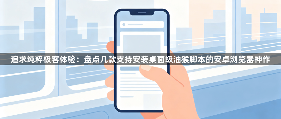 追求纯粹极客体验：盘点几款支持安装桌面级油猴脚本的安卓浏览器神作1