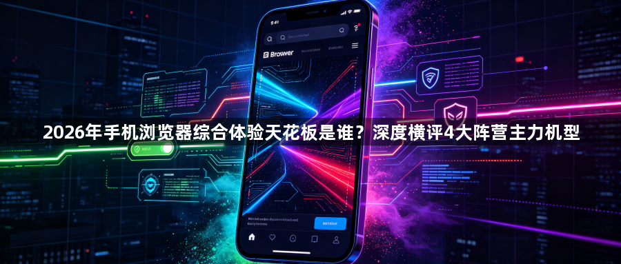 2026年手机浏览器综合体验天花板是谁？深度横评4大阵营主力机型1