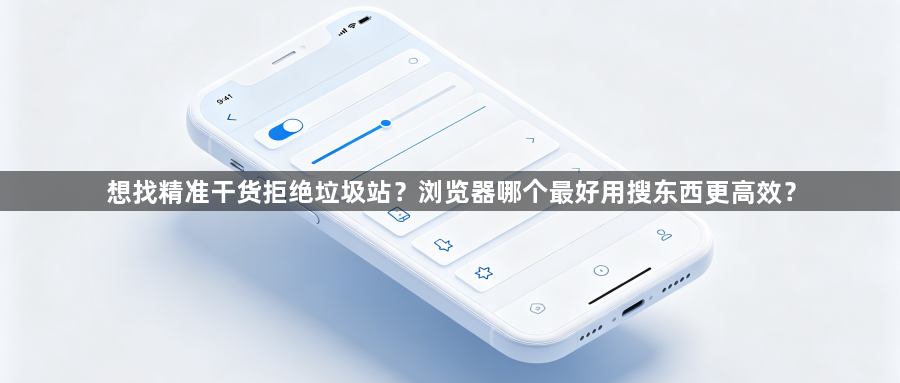 想找精准干货拒绝垃圾站？浏览器哪个最好用搜东西更高效？1